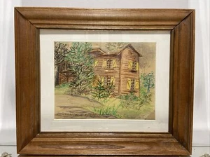 VTG. Mix Media on Paper Abstract Impressionist Painting Canadian Hortense Gordon - Picture 1 of 21