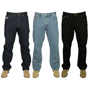 Forge Mens Jeans Straight Leg Style Workwear Denim Pants for Men UK, 30W to 60W - Picture 1 of 10