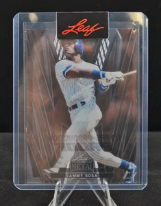 Sammy Sosa Leaf Metal 1/1 Pre Production Proof - Picture 1 of 2