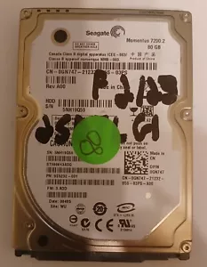 Seagate Momentus 7200.2 80 GB Internal 7200 RPM 2.5" ST980813ASG Hard Drive - Picture 1 of 5