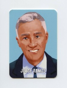 #TN27762 JORGE RAMOS Hispanic Heroes Game Card