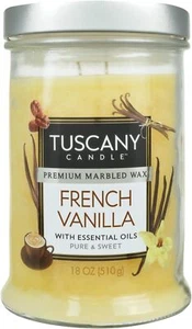 Langley Empire Candle Tuscany, Mottled, Bronze Lid, 18-Ounce, French Vanilla - Picture 1 of 1