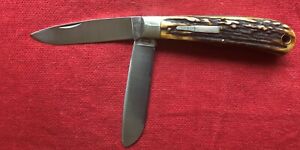 Rare Remington R1123 Stag Bullet Knife Razor Sharp