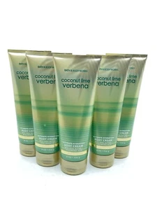 Bath and Body Works (5 Piezas) Crema Corporal VERBENA DE LIMA DE COCO 8 OZ ¡Nueva! - Imagen 1 de 3