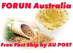FORUN Premium Yellow Mustard Seeds Powder (Ground) 1KG- Strong Flavour,Pure - Foto 1 di 1