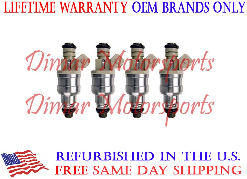 OEM Fuel Injector Set of 4 fits 1994-1997 MAZDA B2300 2.3L - Изображение 1 из 1