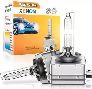 D1S HID Xenon Headlight Bulbs,6000K Cool White,35W Upgraded 350% Brighter High a - Picture 1 of 8