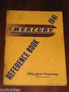 1941 MERCURY REFERENCE BOOK 62 pgs Ford, Dearborn Michigan, FREE POST AUSTRALIA - Picture 1 of 1