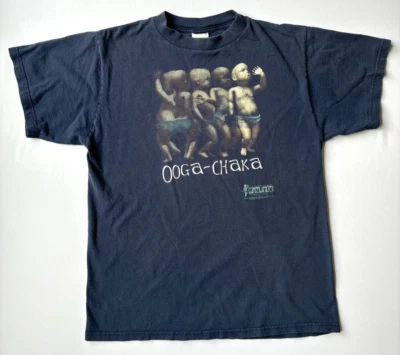 复古 Ooga Chaka 跳舞 婴儿促销 T 恤 蓝色 尺寸 L Tultex Viral Kinetix 90 年代 — 第 1/4 张图片