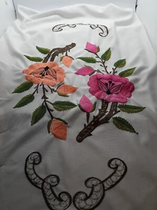 3 Kissenbezüge Blumenmuster Vintage Nadelspitze Sticknähte Nylon 3 Etuis  - Bild 1 von 24