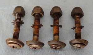 Set (4) Bell & Howell FILMOSOUND 179 Speaker Cab MOUNTING SCREWS, BOLTS, WASHERS - Picture 1 of 10