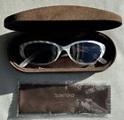 Nowość - Tom Ford TF 5074 U59 Biało-szara półprzezroczysta ramka - Szare okulary przeciwsłoneczne
