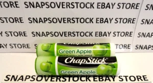 PAQUETE DE 2 CHAPSTICK VERDE MANZANA 0,15 OZ. CADA TUBO, TOTALMENTE NUEVO SELLADO, ENVÍO GRATUITO - Imagen 1 de 5