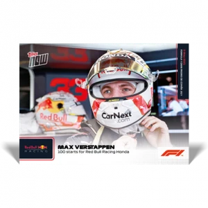 2021 Topps Now F1 #9 Max Verstappen 100 Starts for Red Bull SP Formula 1 - Picture 1 of 2