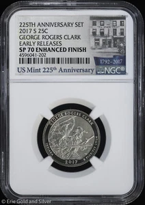 2017-S 25c Enhanced George Rogers Clark ATB Quarter NGC SP 70 | Early Releases - Picture 1 of 4
