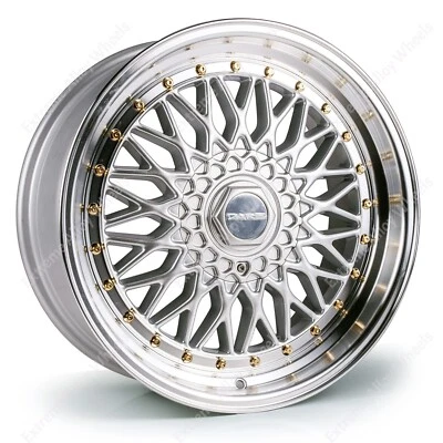 Llantas de aleación RS plateadas de 15" para Rover 200 400 25 45 Streetwise 4x100 Gs - Imagen 1 de 4