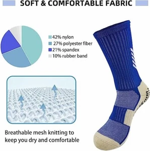 aimisicar antislip soccer knee socks non slip grip pads - Picture 1 of 5