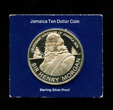 1974 Jamaica 10 Dollar Silver Coin "Sir Henry Morgan" (42.8 Grams .925) Sealed