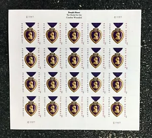 2012USA #4704 Forever - Purple Heart Medal - Sheet of 20 Mint (#C111111) - Picture 1 of 1