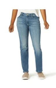 Jean Lee para mujer pierna recta tiro medio Northshore azul talla 16 mediano - Imagen 1 de 3