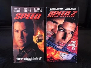 VTG VHS TESTED Sequel SET Speed Keanu Reeves Sandra Bullock Jason Patric Action - Picture 1 of 11