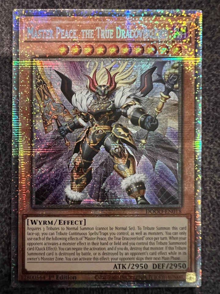 Yugioh Master Peace, the True Dracoverlord DOOD-EN018 Starlight Rare 1st Ed NM - Image 1 of 1