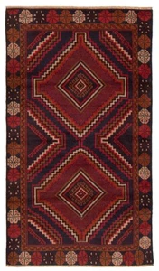 Traditional Vintage Hand-Knotted Carpet 3'7" x 6'3" Wool Area Rug - Picture 1 of 9