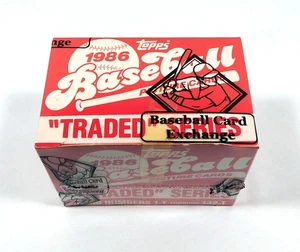 Juego de fábrica de béisbol Topps 1986 negociado (132 tarjetas) cinta envuelta en la BBCE intacta - Imagen 1 de 2