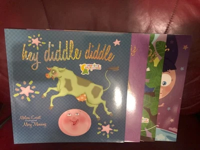 Bedtime Story Books using favorite rhymes/songs; set of four all new FREE SHIP! - Image 1 of 4