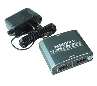HDMI (Female) to HDMI (Female) and DisplayPort Splitter to 4Kx2K@60Hz - Image 1 of 2