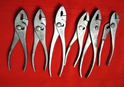 Seis alicates de articulación deslizante vintage CEE-TEE, artesano, diamante Foto 1 de 4