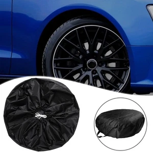 All Weather Protection RV Trailer Spare Tire Tyre Wheel Cover Pure Black - Picture 1 of 11