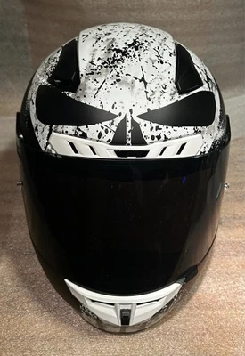 Casco de motocicleta de calle HJC Cl-17 Marvel Punisher 2 (grande) certificado DOT/Snell Foto 1 de 4