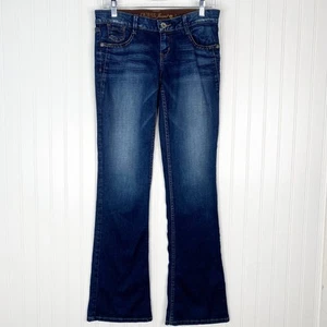Guess Jeans Foxy Flare Low Rise 28 Dark Wash Y2K Pants Women’s - Picture 1 of 4