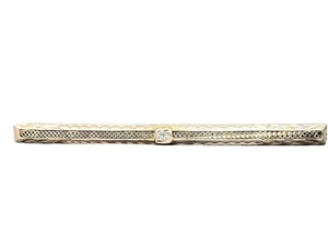 Antike 2,5" Sterlingsilber filigrane Stab Anstecknadel Brosche Edwardianische Ära (Diamant)? - Bild 1 von 13