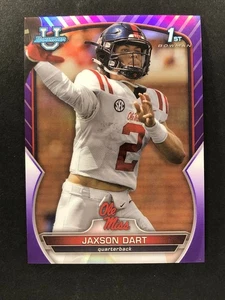 2022 Bowman Chrome U Jaxson Dart 1st Bowman #94 Purple Refractor 018/399 - Picture 1 of 2