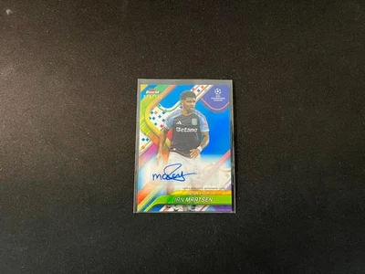 2024-25 Topps Finest UCC Soccer Autograph Blue #BA-IM Ian Maatsen 024/150 - Image 1 of 2