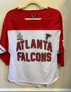 Camisa de malla Team Apparel Atlanta Falcons para dama talla S nueva con etiquetas - Imagen 1 de 8