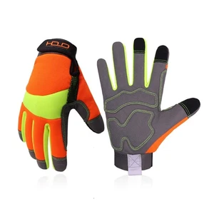 HLDD HANDLANDY Work Gloves for Men and Women, Hi Viz Safety Work Gloves, Touc... - Picture 1 of 6