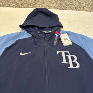 Nike Tampa Bay Rays 3XL Bullpen Jacket Full Zip Medium Elite New With $125 Tag - Picture 1 of 9