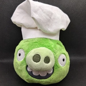 Peluche Angry Birds Chef Pig 5" Rovio Commonwealth 2011 ¡MUY RARO DIFÍCIL DE ENCONTRAR! - Imagen 1 de 9