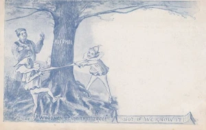 Political Cartoon Postcard-Imps/Fairies, No Alcohol Temperance Movement RS41093 - Picture 1 of 7