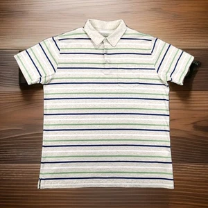 Patagonia Polo Shirt Mens XL Striped Organic Preppy Comfort Golf Resort Office - Picture 1 of 17