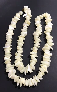 Vintage Keishi Pearl Necklace Ivory Color 28 Inch - Picture 1 of 9
