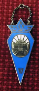 JUDAICA ESTLAND JÜDISCHE SCHULE PIN BADGE ANHÄNGER von ROMAN TAVAST 1931 - 1932 - Bild 1 von 2