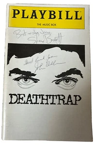 Deathtrap Playbill - John Cullum und Steve Bassett Autogramme **Preisvorschlag machen ** - Bild 1 von 5
