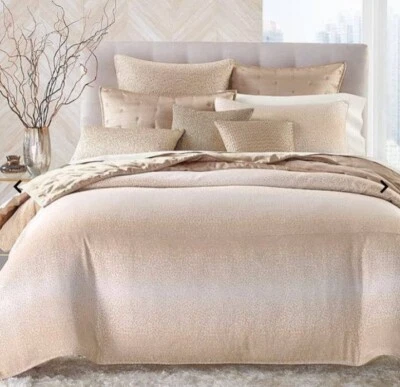 Cubierta Edredón Completa/Queen Colección Hudson Park, Speckle Ombre, Dorado 👍 Foto 1 de 4