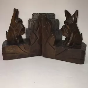 Libro per cani unico termina vintage Giappone? Legno Massello 5” X 4,5” Senza Trucioli CATTURA OCCHIELLI - Foto 1 di 18
