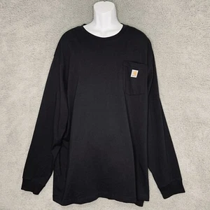 Carhartt Shirt Mens 2XL XXL Black Loose Fit Workwear Pocket TShirt Casual - Picture 1 of 9