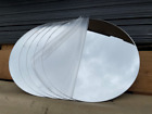 1.5mm Silver Acrylic Round Mirror Non Glass Safe Tray Home Decor Wedding Table